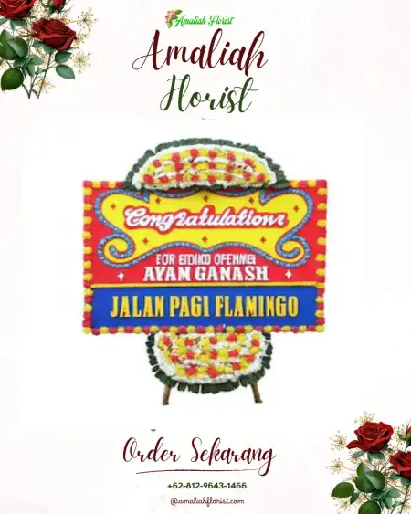 Sewa Papan Bunga Alapan